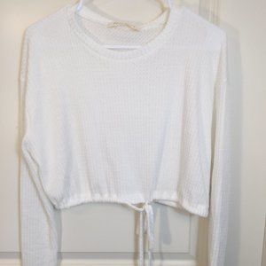 NWT Boutique White Crop Top